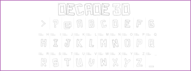 Decade 3D Font - Chunky & 3d Free Font